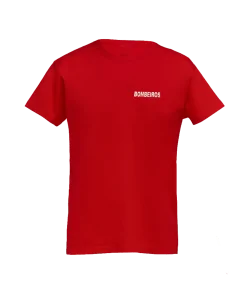 T-SHIRT BOMBEIRO 190GR (VERMELHO)